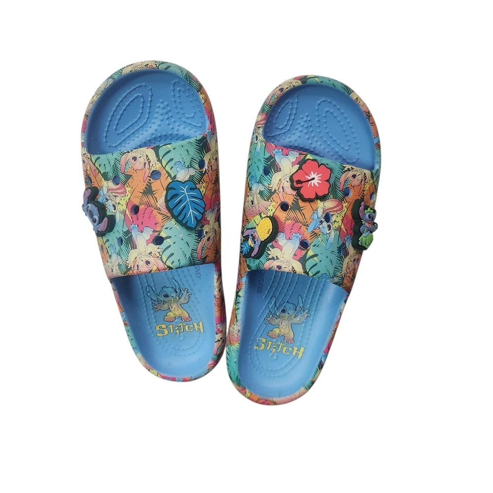 Kids Slide Sandals - Blue and Multicolor